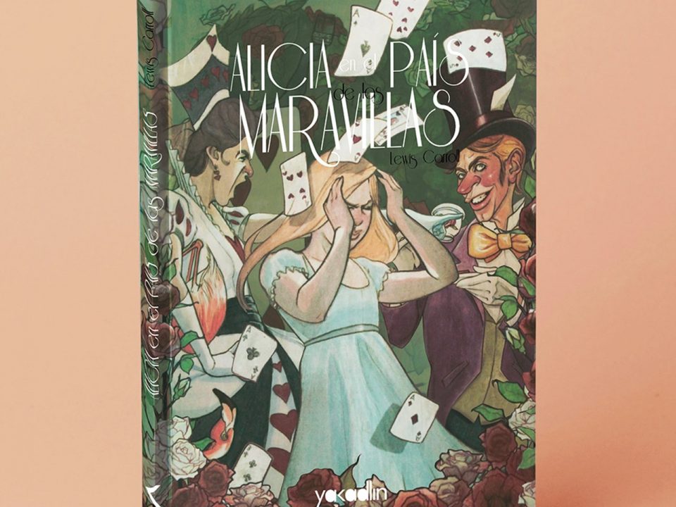Ejemplo de parte del diseño y maquetación del libro Alicia en el País de las Maravillas