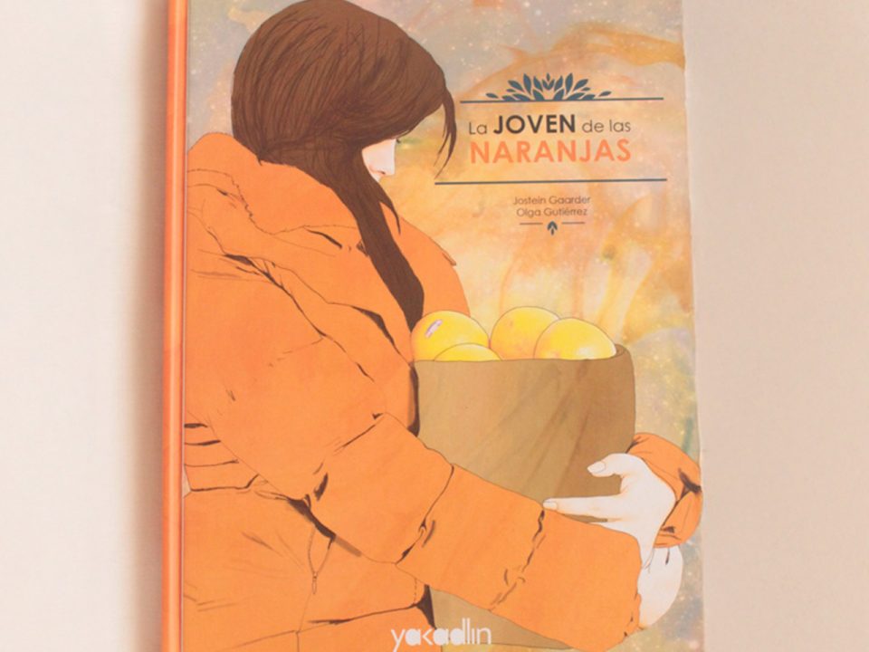 Ejemplo de parte del diseño y maquetación del libro La joven de las Naranjas