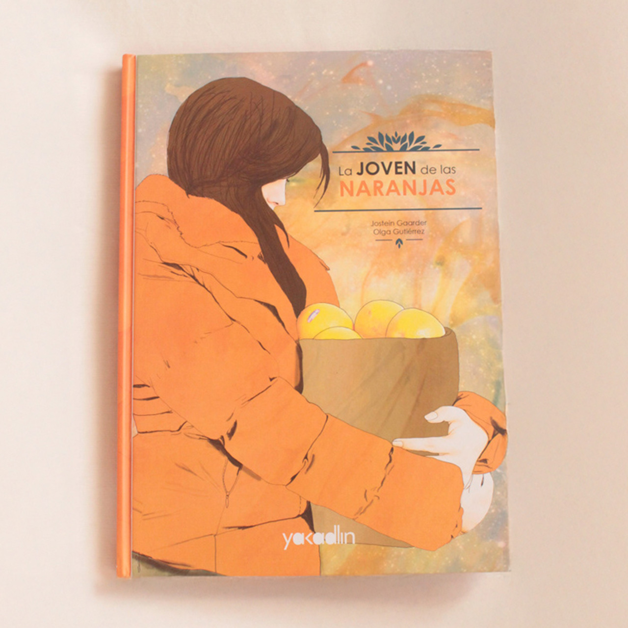 Ejemplo de parte del diseño y maquetación del libro La joven de las Naranjas
