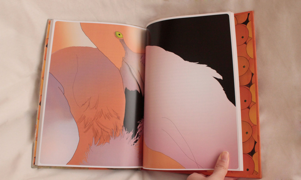 Ejemplo de parte del diseño y maquetación del libro La joven de las Naranjas